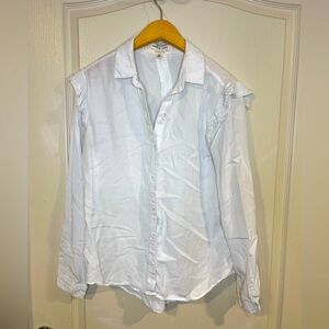 Anthropologie White Button-Up Shirt